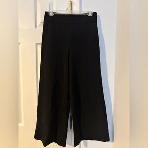 Express Black High Rise Cropped Wide Leg Pants Size 4